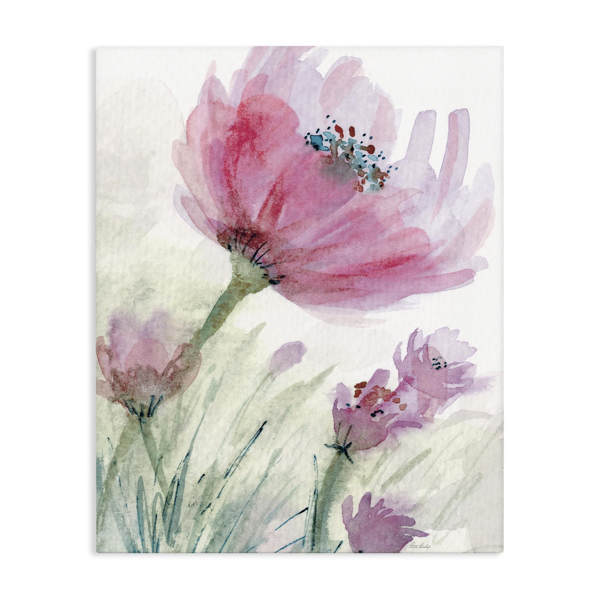 Stupell Industries Unframed 'Pink Flower & Speckled Stamen'| Canvas Art