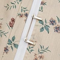 Vista 7 de Funda de edredón floral tamaño King, juego de ropa de cama de 3 piezas de algodón 100 % suave, diseño vintage chic estilo jardín, tamaño King