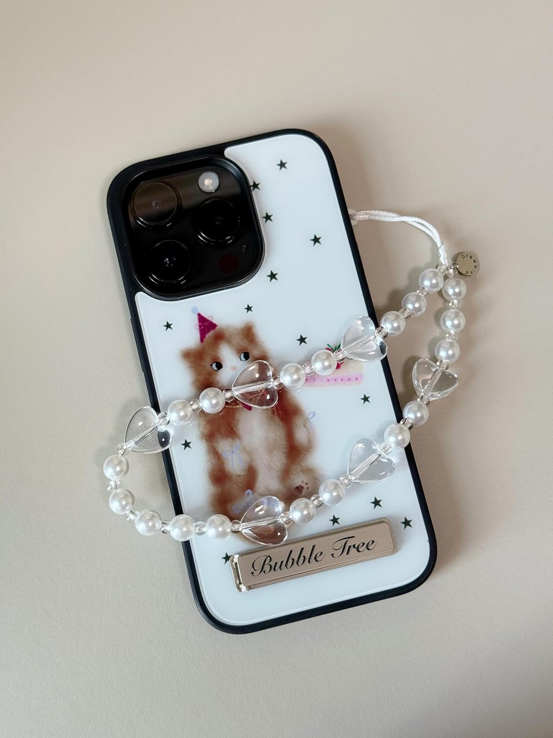 Drawwind Phone Charm Strap Cute Wrist Straps Cell Phone Charm String Y2K Aesthetic Lanyard Wristlet Chain for Case Camera AirPods Bags Keychains (Pure Hearts) image 2