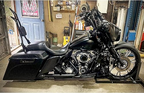 Miniatura 3 de Mofun Respaldo de pasajero desmontable de 28 pulgadas de altura compatible con Harley Touring Street Road Electra Glide Road King 2009-2025, negro