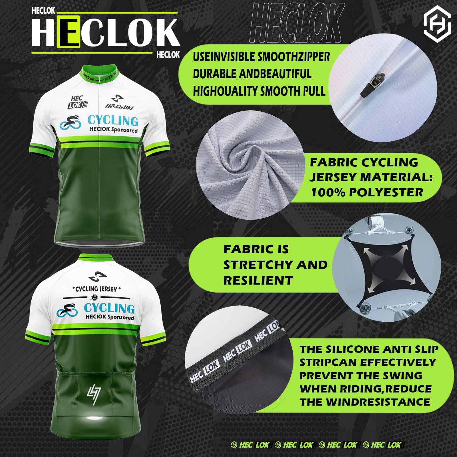 Conjunto Ciclismo Hombre - Camiseta Manga Corta + Culotte con Badana - Ropa Bicicleta Carretera y MTB - Tejido Transpirable y Antisudor - Guantes gafas - 4 Piezas para Verano