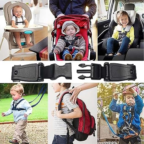 Miniatura 6 de Clip universal para arnés de pecho de asiento, hebilla de clip de cinturón de seguridad para cochecitos de silla alta, hebilla de cinturón de