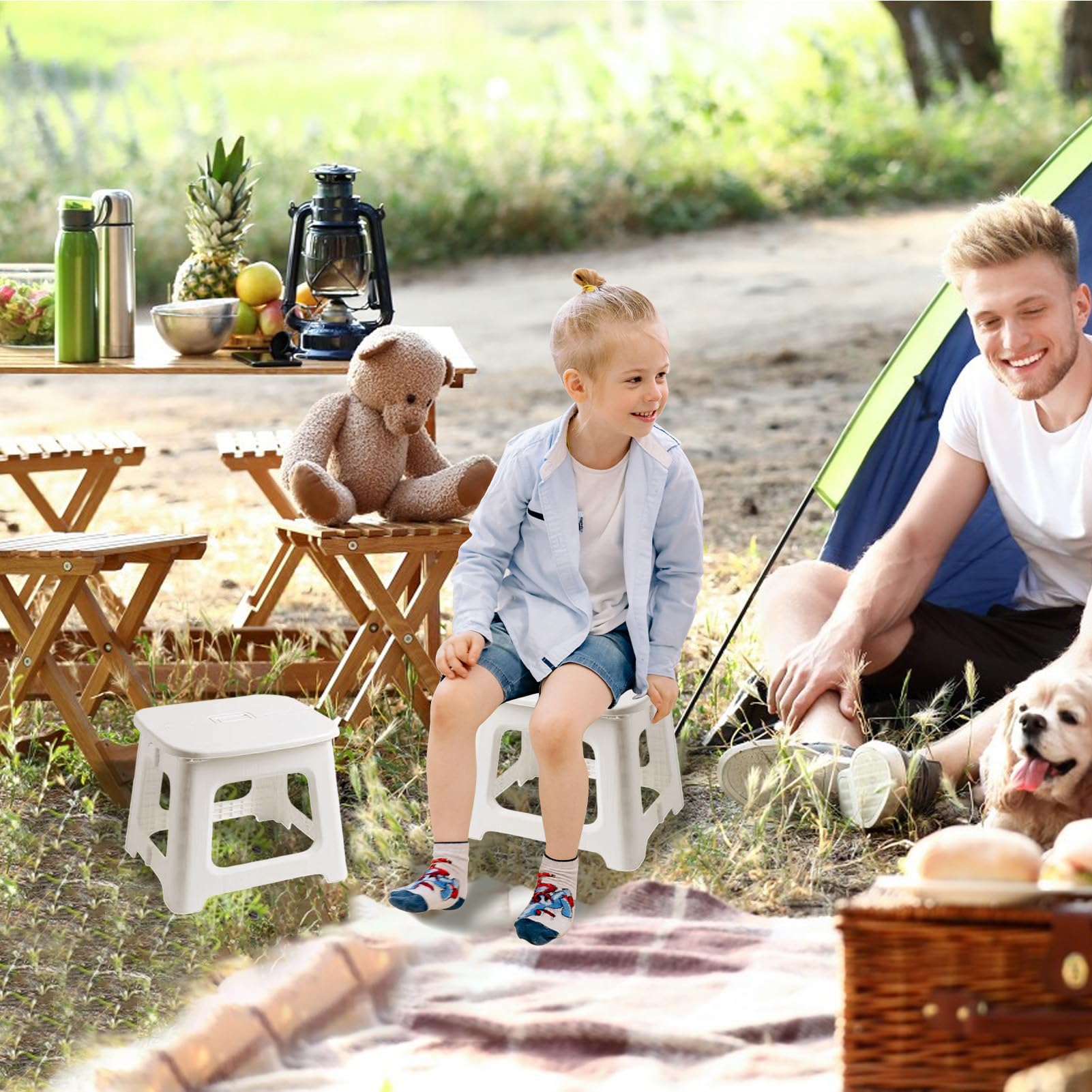 Sedia Pieghevole Per Bambini,Poltroncina Da Relax Per Esterno E Giardino - Sedia Leggera Multiuso per : Ideale per Camera dei Bambini, Asilo, Soggiorno, Interno ed Esterno - Picnic, Spiaggia e
