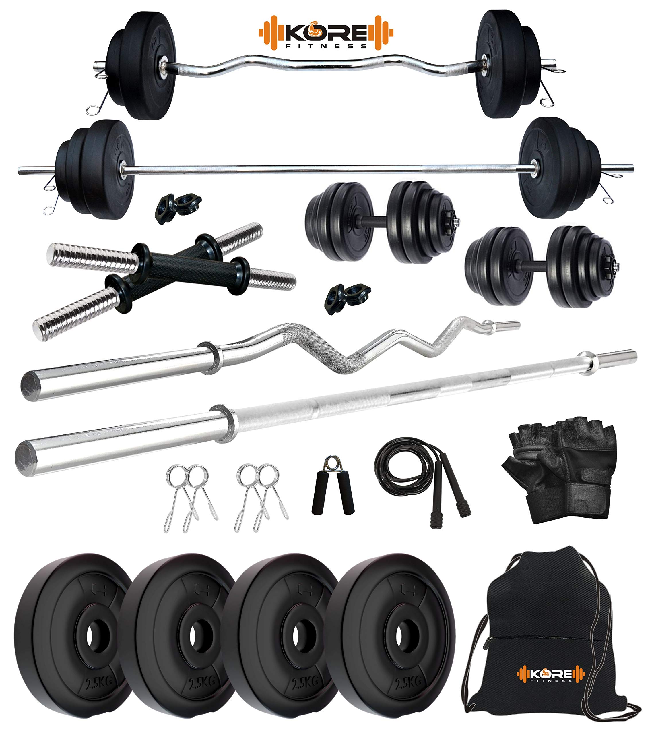 See full amazon price history chart for Kore PVC 10 KG Combo 42 Home Gym Set with One 4 ft Plain Rod & One 3 ft Curl Rod and One Pair Dumbbell Rods with Gym Accessories Kore PVC 10 KG Combo 42 Home Gym Set with One 4 ft Plain Rod & One 3 ft Curl Rod and One Pair Dumbbell Rods with Gym Accessories (B089S2VLS6) Amazon Price History, Amazon Price Tracker