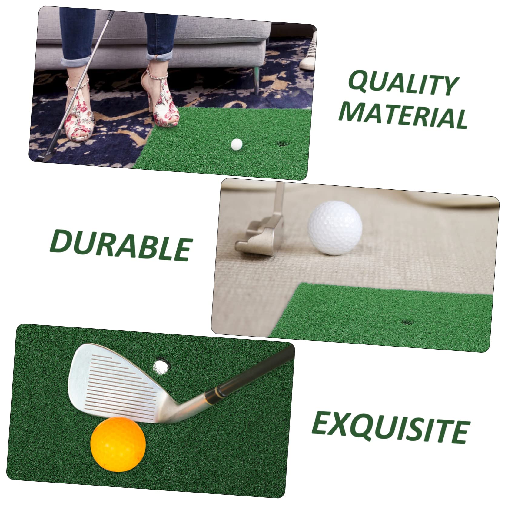 TOYANDONA Indoor Golfing Practice Mat Portable Artificial Turf for Beginners Hitting Mat for Easy to Clean and Durable