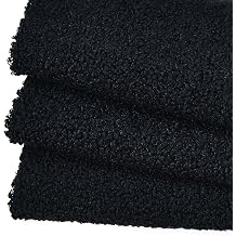 Surf turtle Black Teddy Fleece Fabric, Curly Sherpa Faux Fur Material, Soft Fluffy Fabric for DIY Sewing, Throw Pillow, Craft Projects, 36" x 63"
