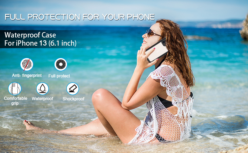 Coque pour iPhone 13 Antichoc Étanche 360 Degré Protection