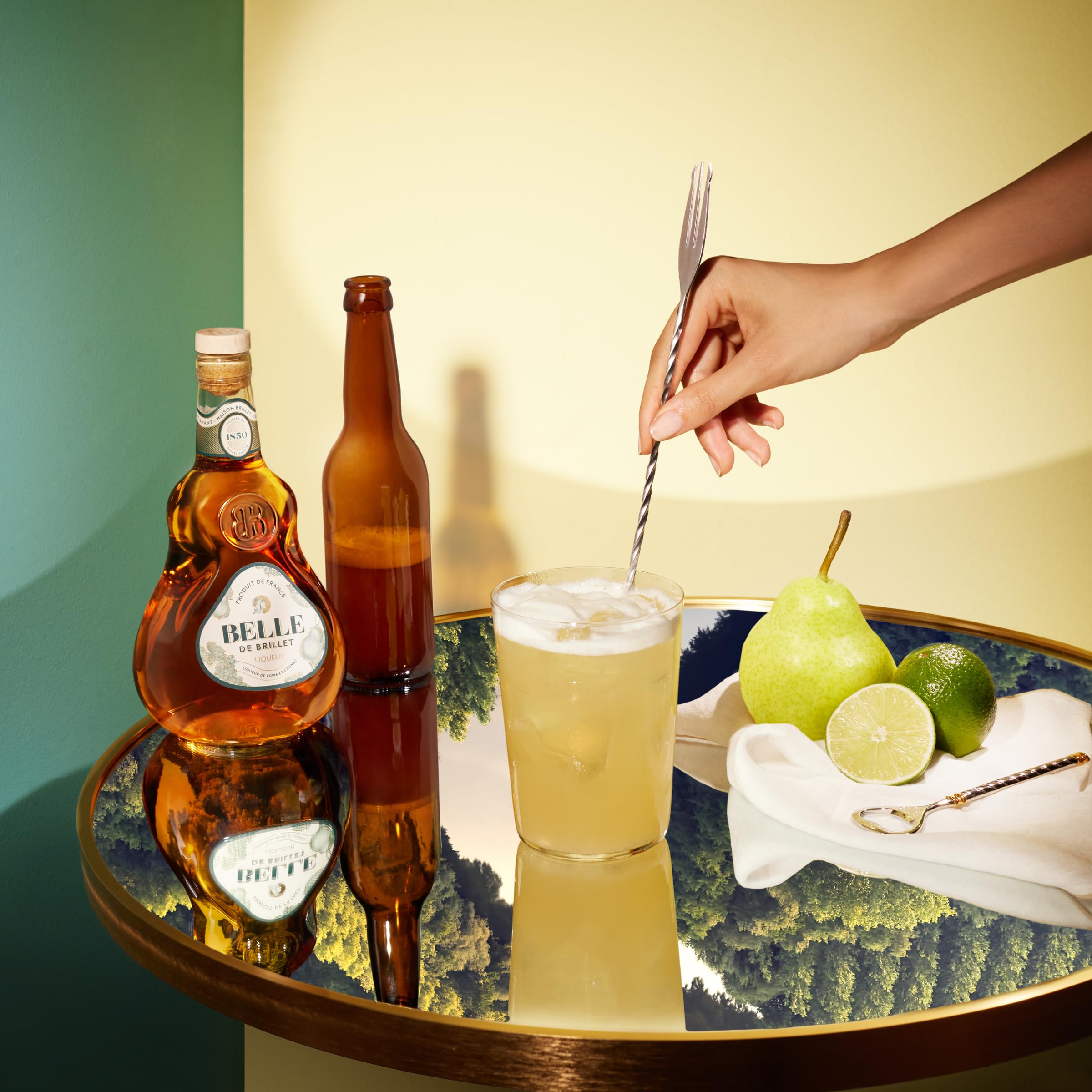BELLE BRILLET - Licor de Pera y Coñac, 30% Volumen de Alcohol, 70 cl