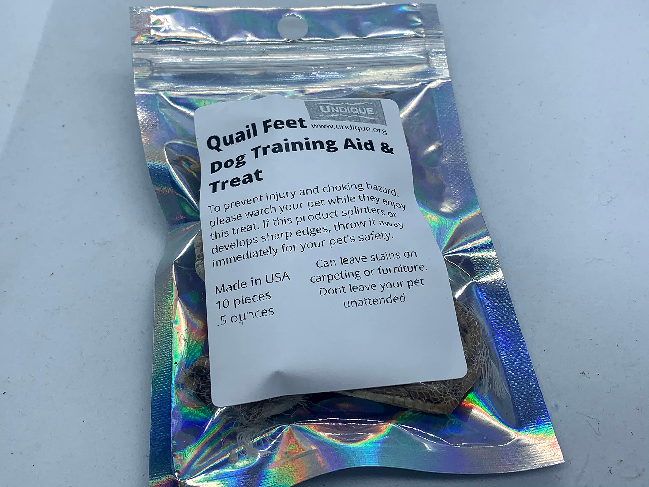 Quail feet Dog Training aid & Treat