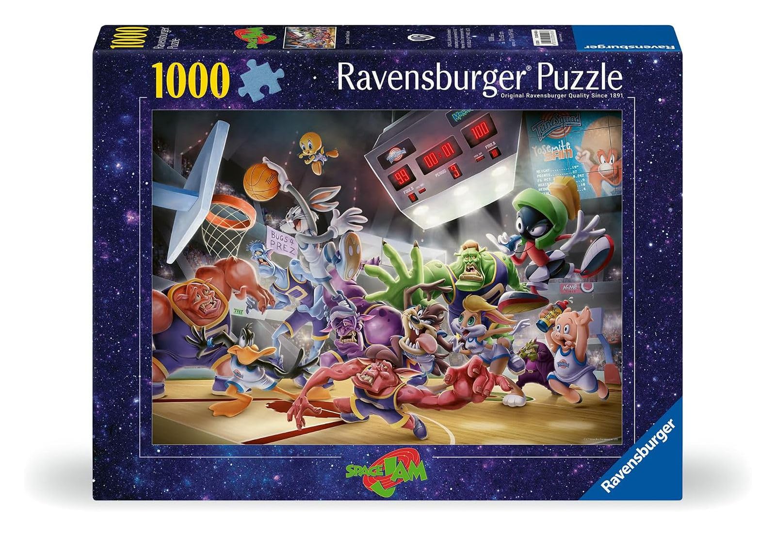 Amazon.com: Ravensburger Warner Bros Space Jam Final Dunk 1000