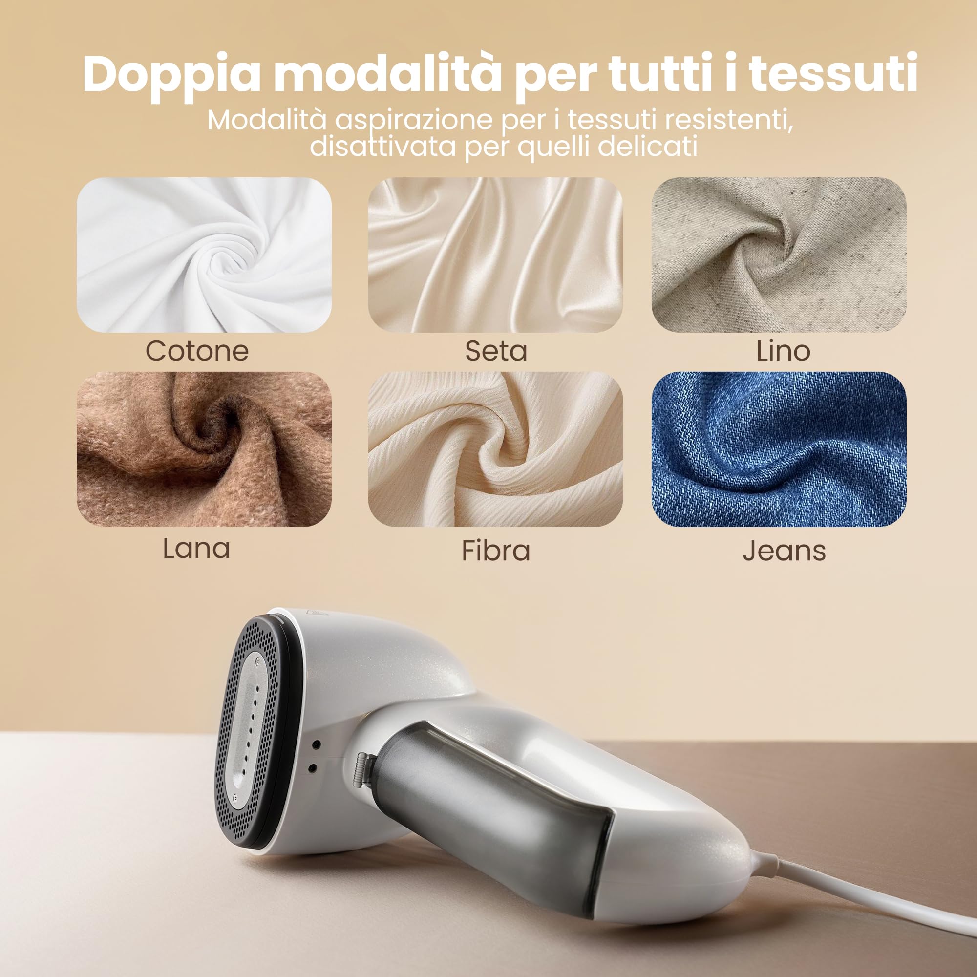 Neakasa Magic 1 - Piastra a vapore portatile con aspirazione, compatta e pieghevole, non necessita di asse da stiro, utilizzabile con una sola mano