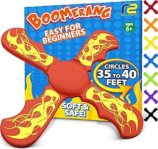﻿Fun Easy to Throw Boomerang for Kids & Adults - It Really Does Fly Back - Soft Foam Design Allows for Safe Play & Soft I...