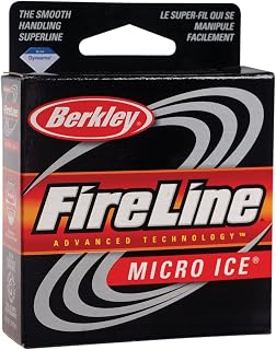Berkley Fireline Micro Ice Fused Original Fishing Line, Crystal