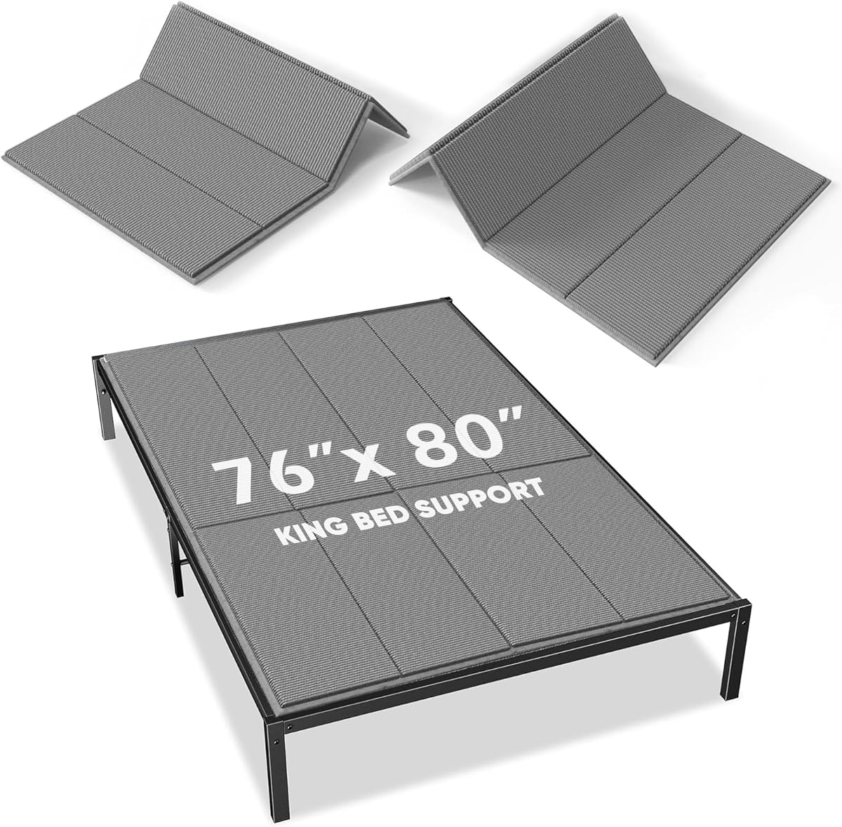 Upgraded Bunkie Board King Size Ultra Heavy Duty Anti-Sag Bed Support Board Under Mattress 12mm Wave-Structured Bunky Board Bunkieboards