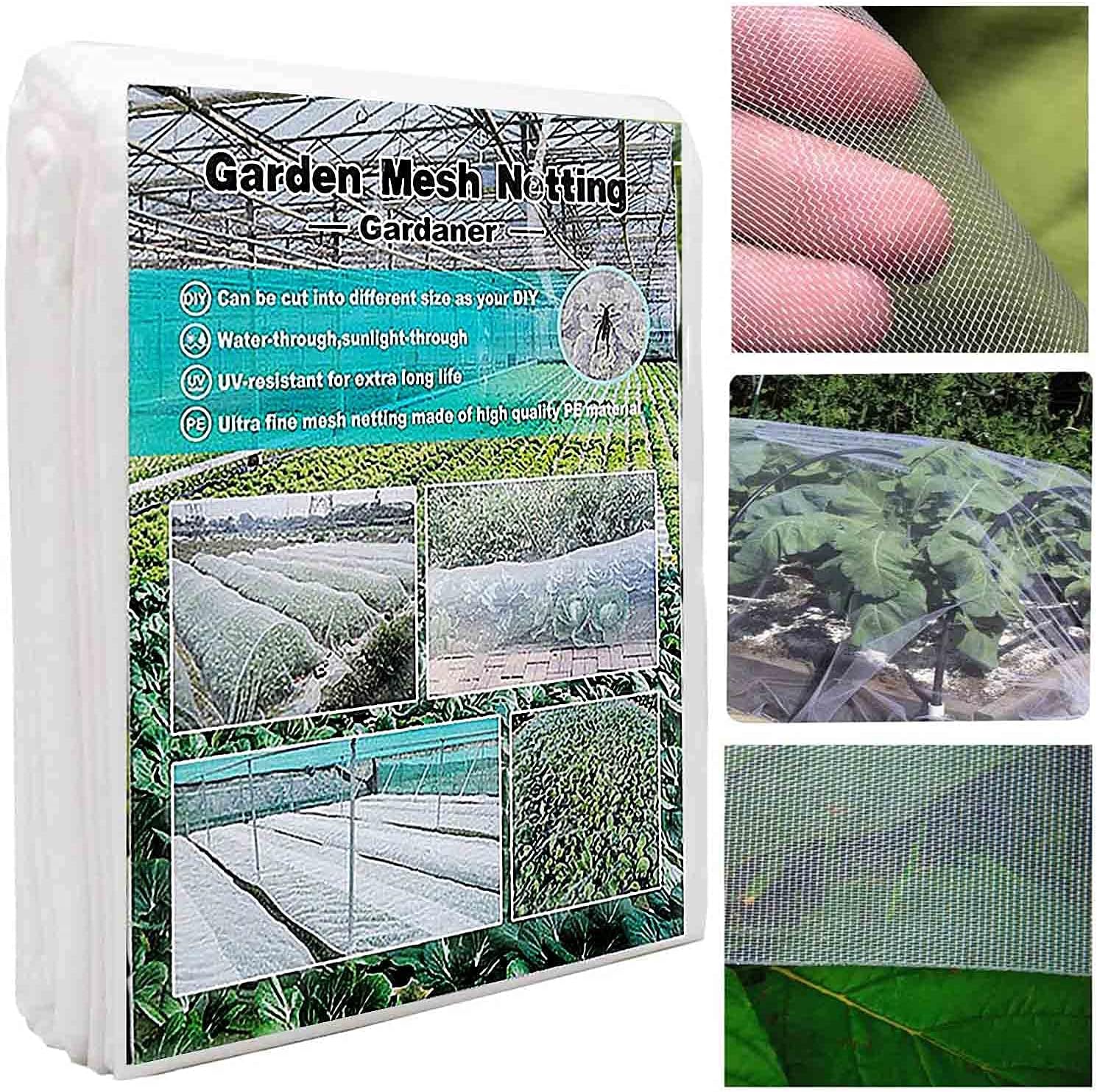 HERISKEER Garden Netting Fine Mesh Plant Cover, Thickened