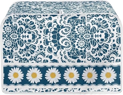 Vista 181 de UNICEU Funda acolchada para tostadora con patrón de café, se adapta a la mayoría de tostadoras estándar de 4 rebanadas patrón de café,Hojas de otoño