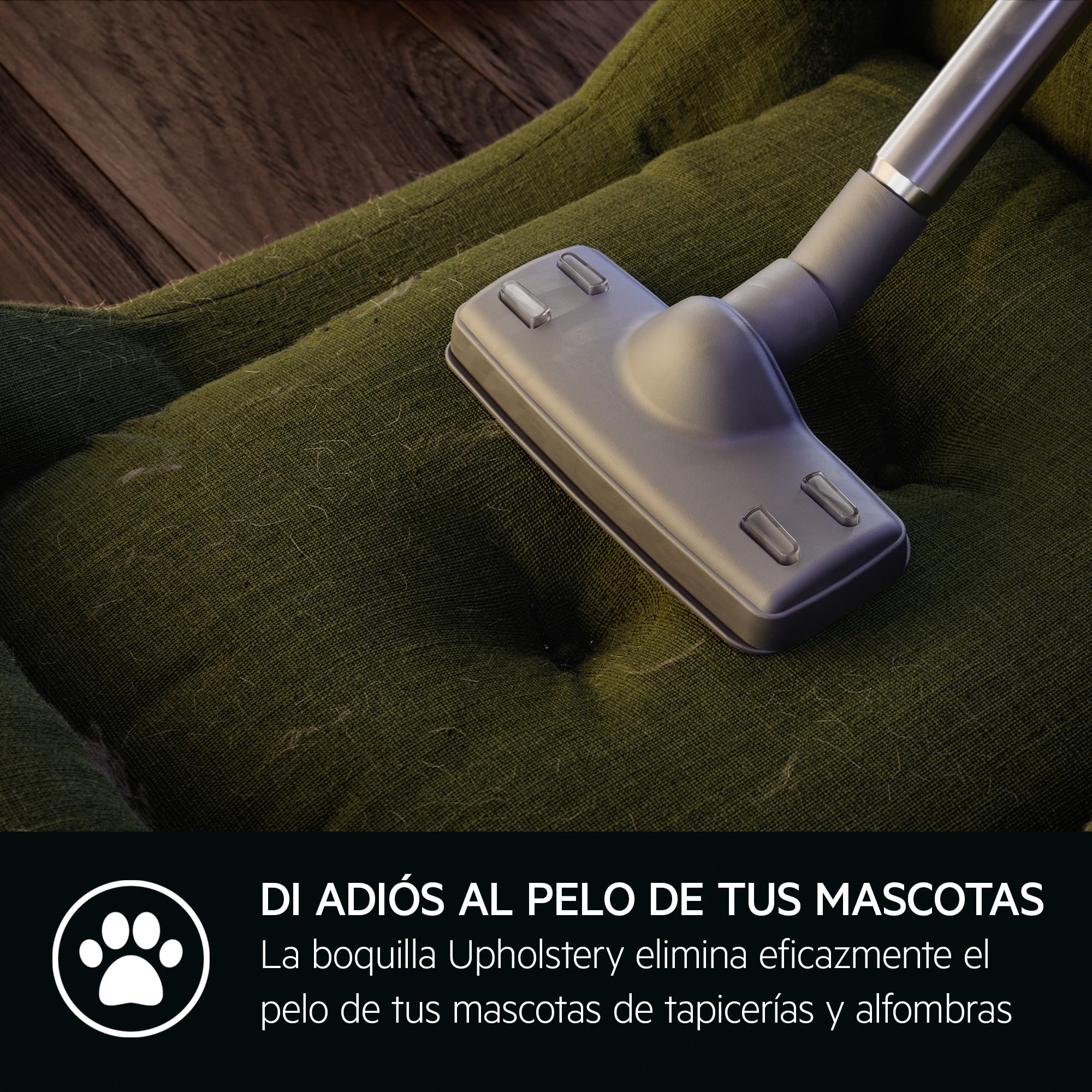 AB61C1OKO Aspiradora Trineo con Bolsa, 850 W de Potencia, 3.5 L de Capacidad, Radio de Acción 12 m, Ruedas XL, Filtro Lavable, Cepillo Parketto, Boquilla 3 en 1, Incluye 1 Bolsa, Modelo ÖKO, Azul