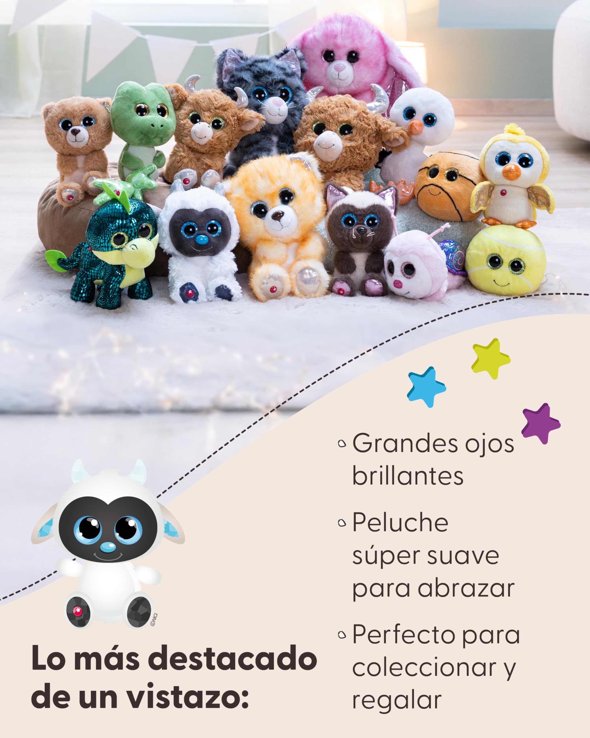 NICI GLUBSCHIS Yeti Yürgen, Animal de Peluche Suave, 15 cm, Blanco, para abrazar y Jugar, para niños y Adultos - 63033 — view 4