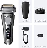 Braun Rasoio Elettrico Uomo Series 9+ PRO 9615S Argento, Impermeabile, Lame di Precisione Ultra-Sottile E Trimmer Pro Trimmer Per Rasare La Barba, Cofanetto Rasatura Con Custodia Da Viaggio - 8