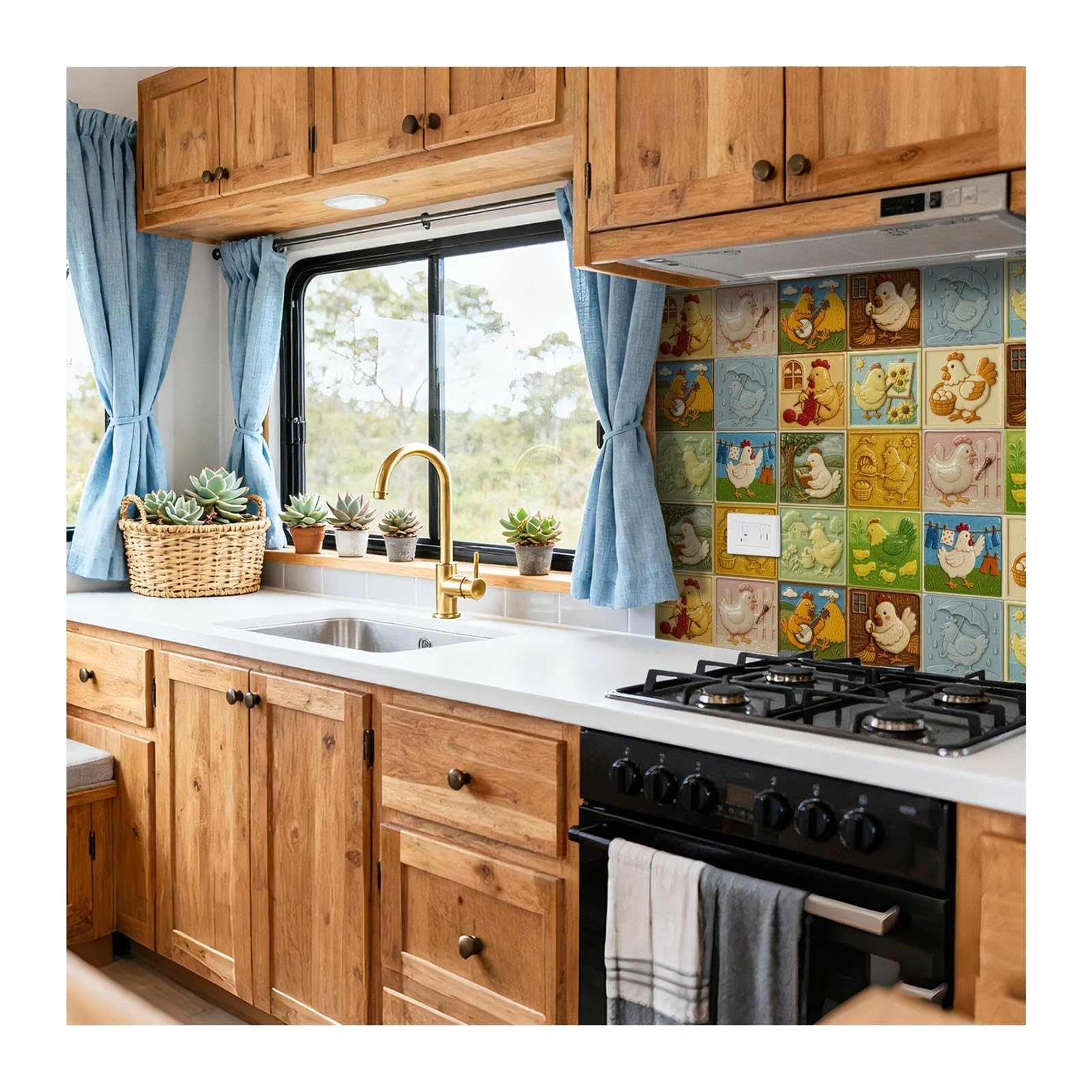 Papel Pintado Dormitorio Cocina Pegatinas De Pared Azulejos Decorativos