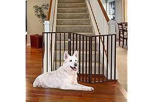 PETMAKER 3-Panel Freestanding Pet Fence: Safe Barrier for Doorways and Stairs