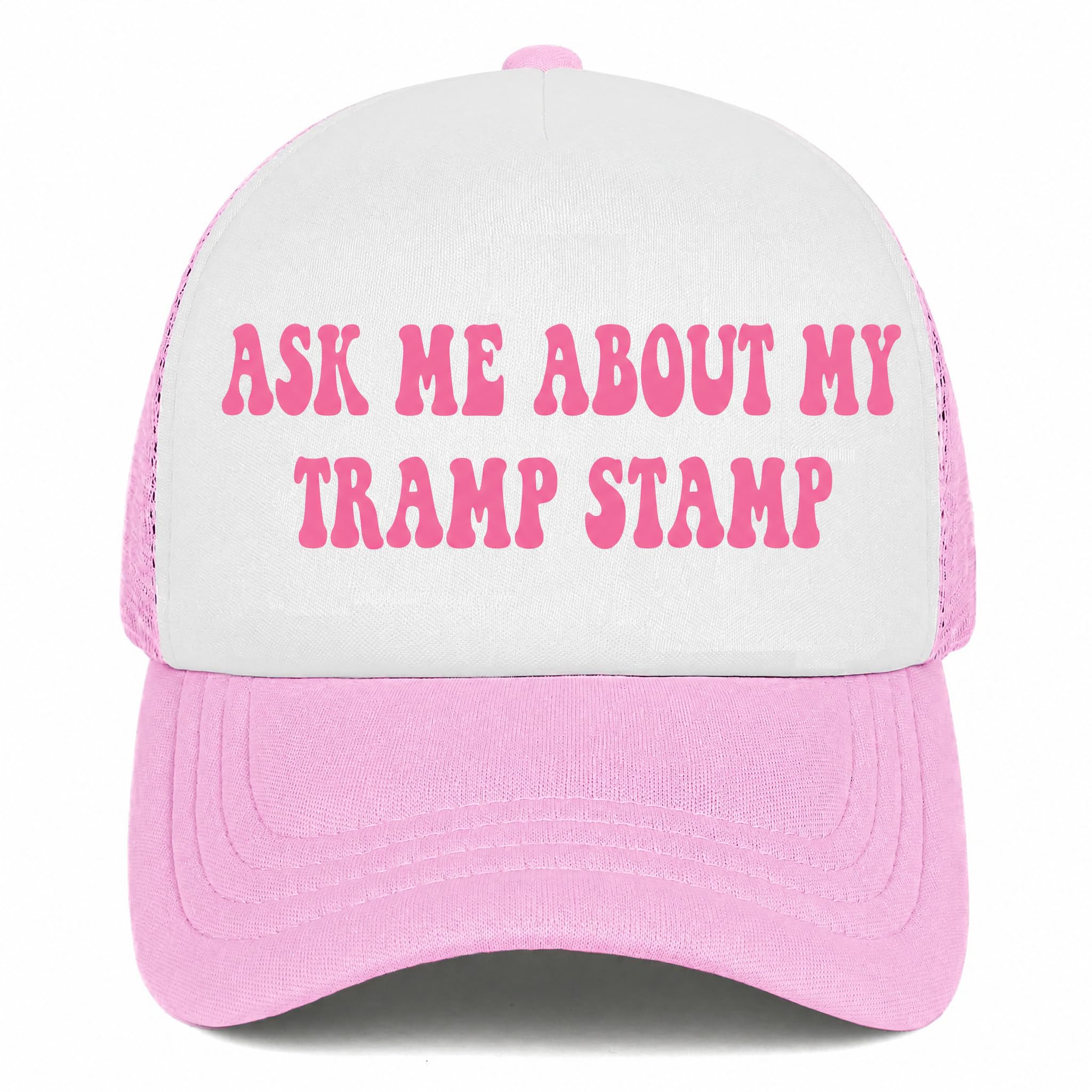 You Find It Offensive? I Find It Funny Trucker Hats for Women Pink Men Funny Slogan Pink Hats for Men