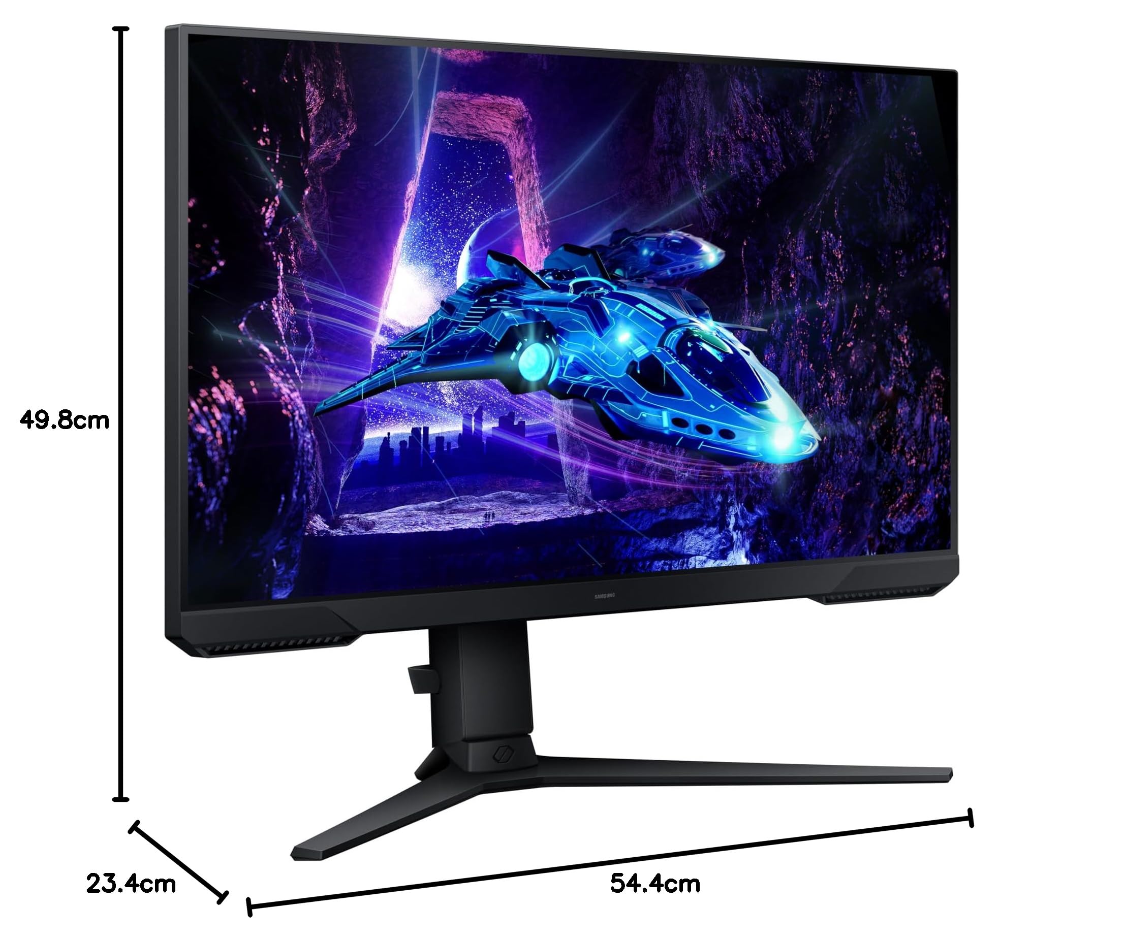 Samsung Odyssey G3 LS24DG302EUXXU 24" 180Hz 1ms FullHD Gaming Monitor - 1920x1080, HDR10, HDMI, Displayport, Freesync, Height Adjust — view 9