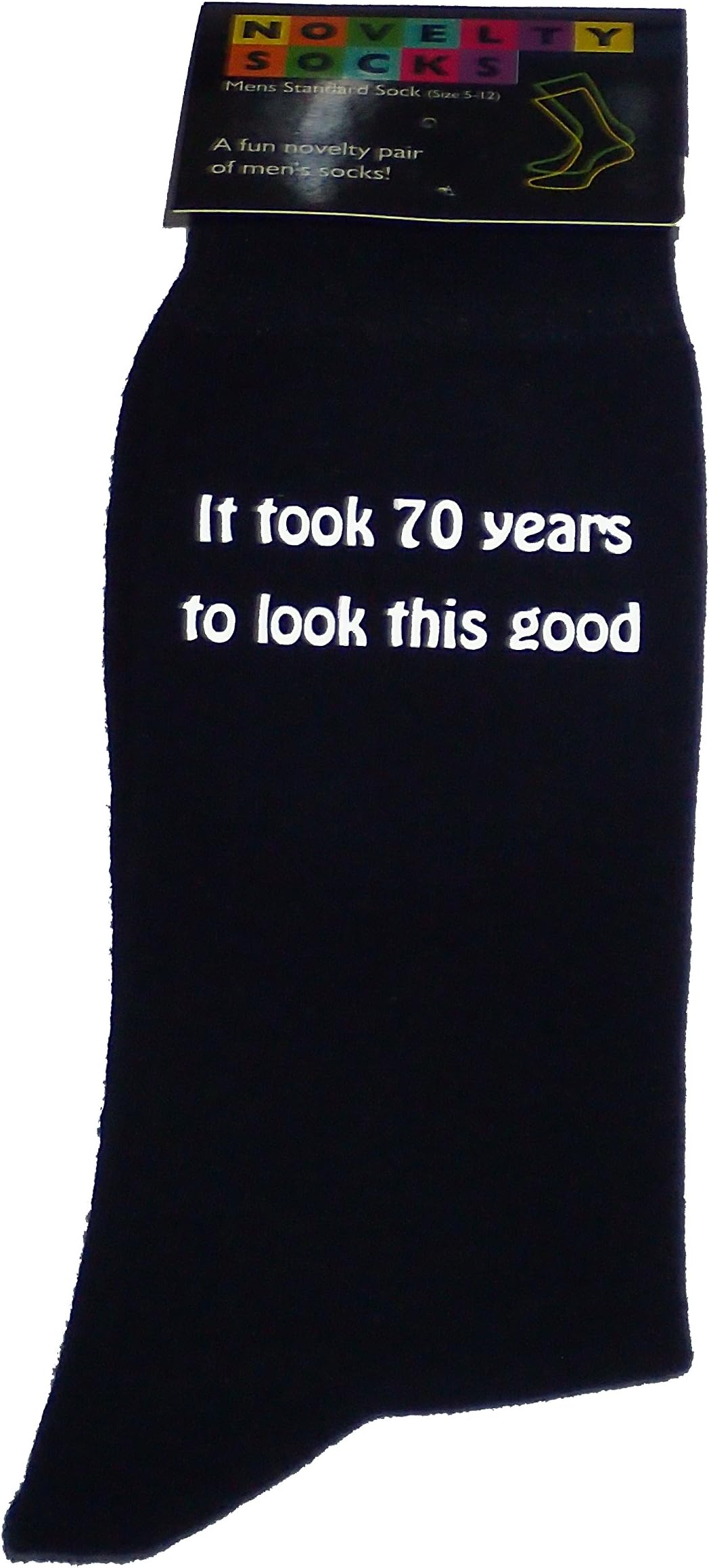 It took 70 years to look this good Printed Mens Black Socks 70th Birthday Gift