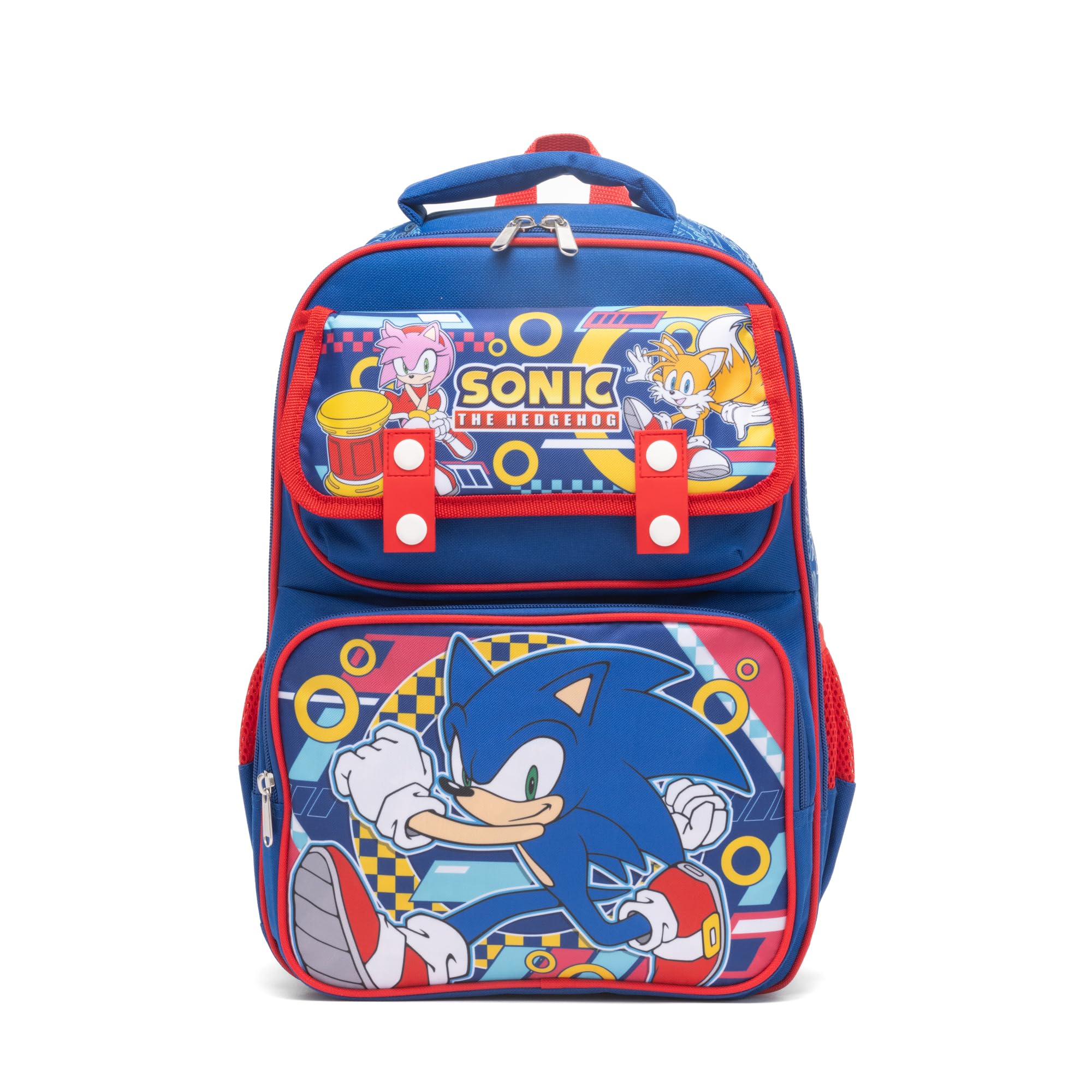 Ruz - Sonic Large School backpack with Padded Back and Adjustable Straps, Blue, A28251