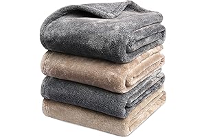Premium 4-Pack of Ultra-Soft Fleece Blankets for Beloved Pets
