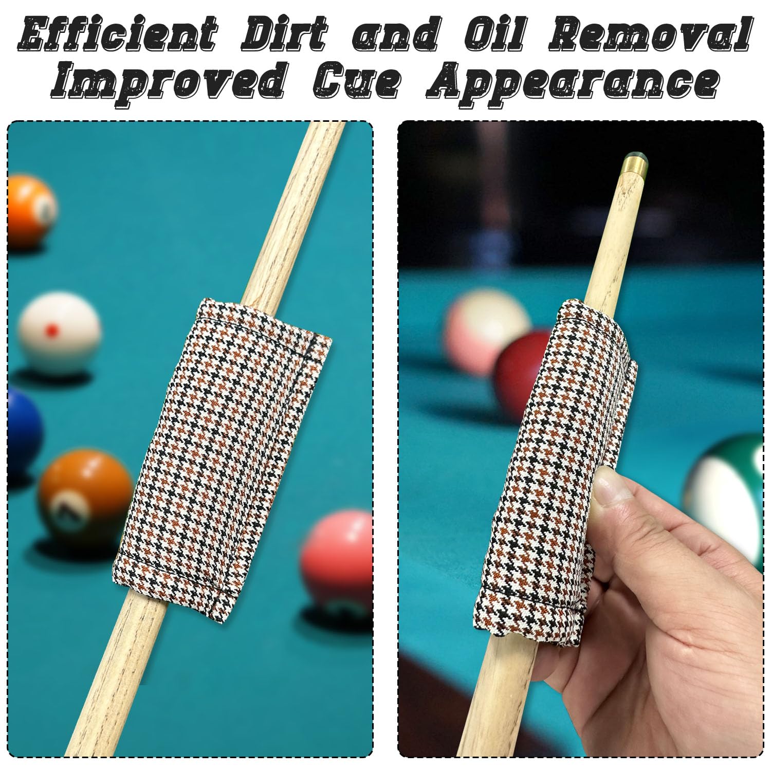 Ensemble De 2 Brosses Cue-King Pour Table De Billard – Nettoyage Complet, Bois D'érable Poli, Logo Gravé