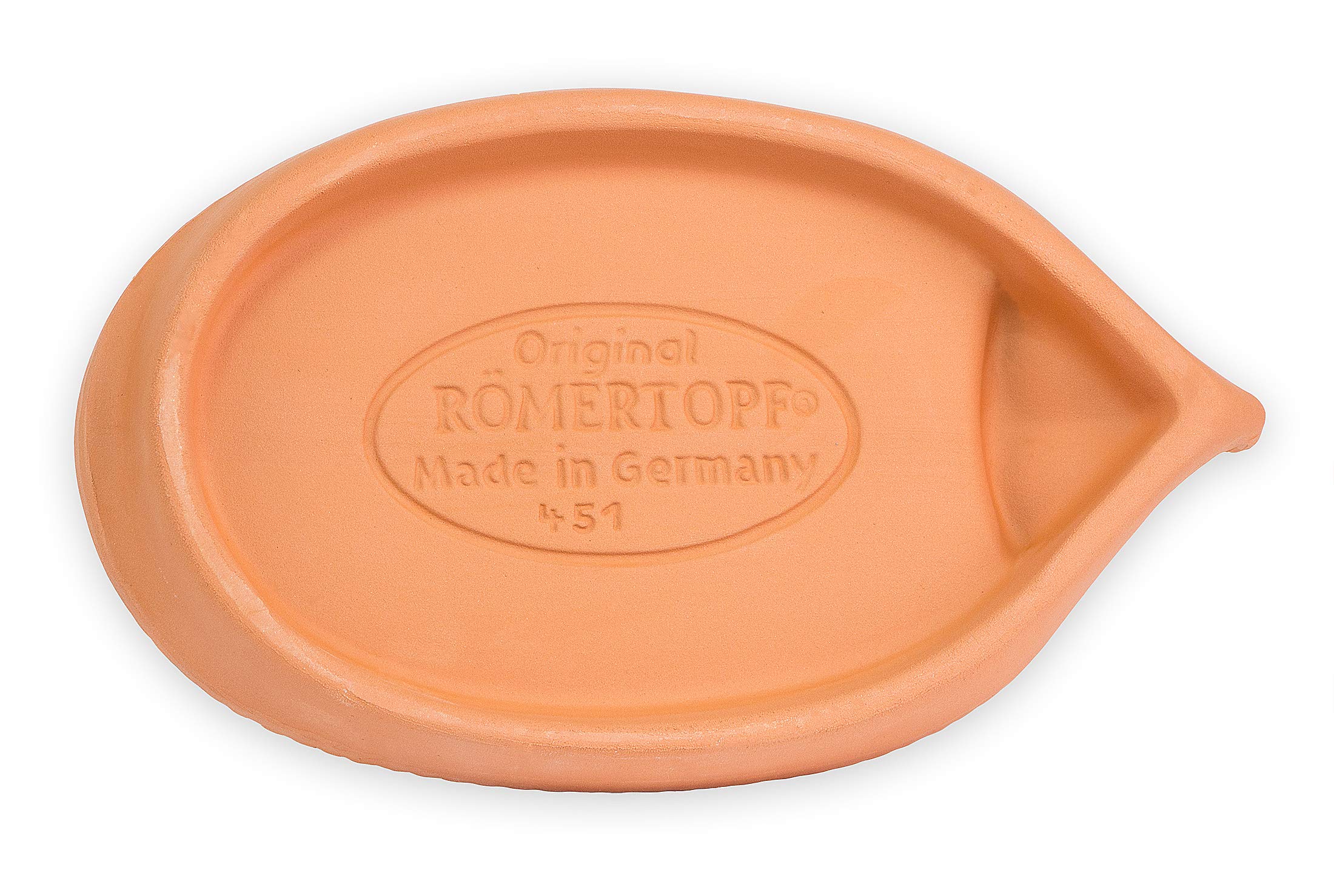 Römertopf Riccio Porta-Crescione in Terracotta Naturale – Semenzaio con Semi di Crescione, Coltivazione senza Terra, ca. 24 x 14 cm, Lavabile in Lavastoviglie, Idea Regalo per Bambini