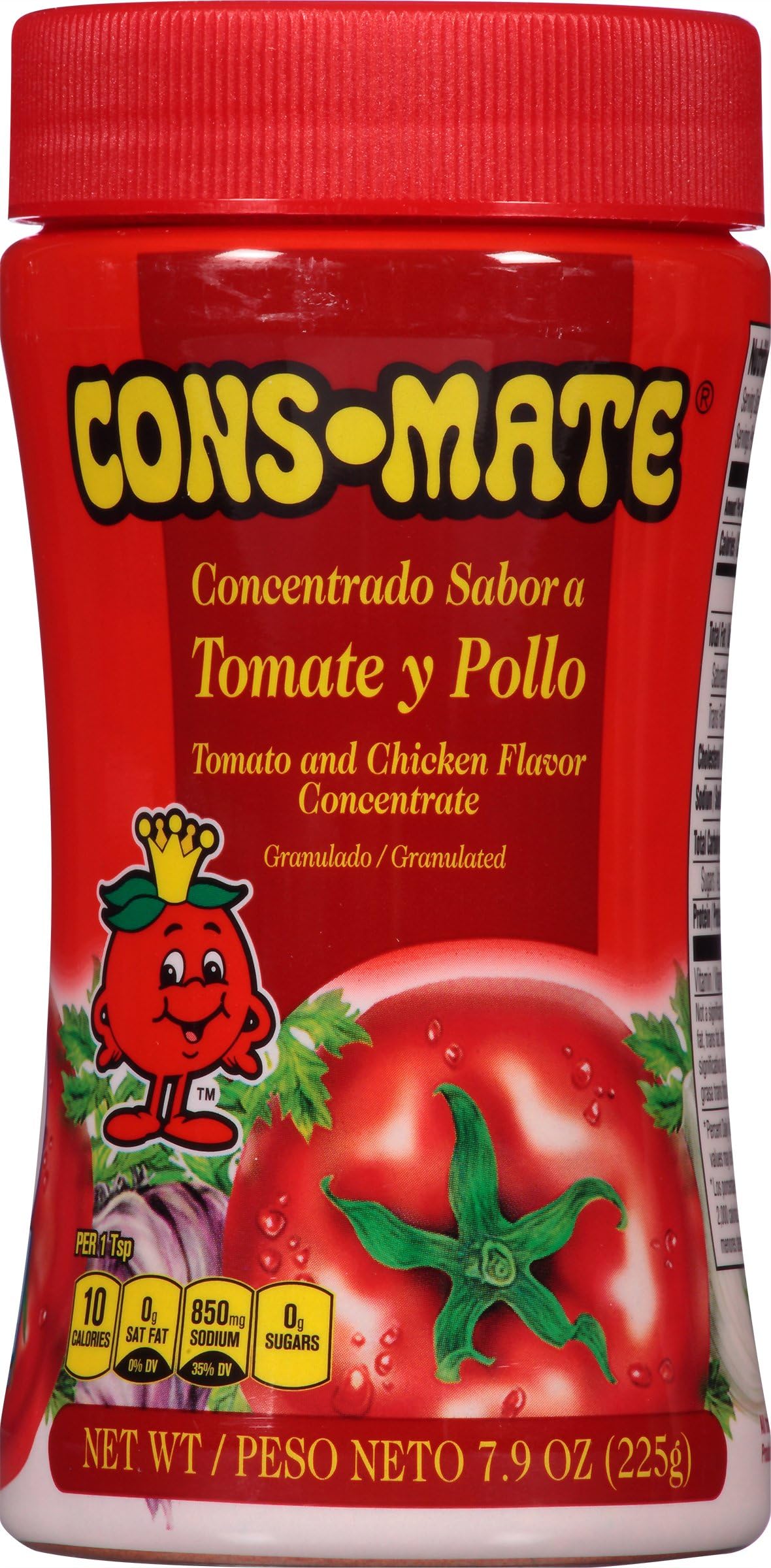 Consomate Granulated Tomato and Chicken Flavor Concentrate, 7.9 oz