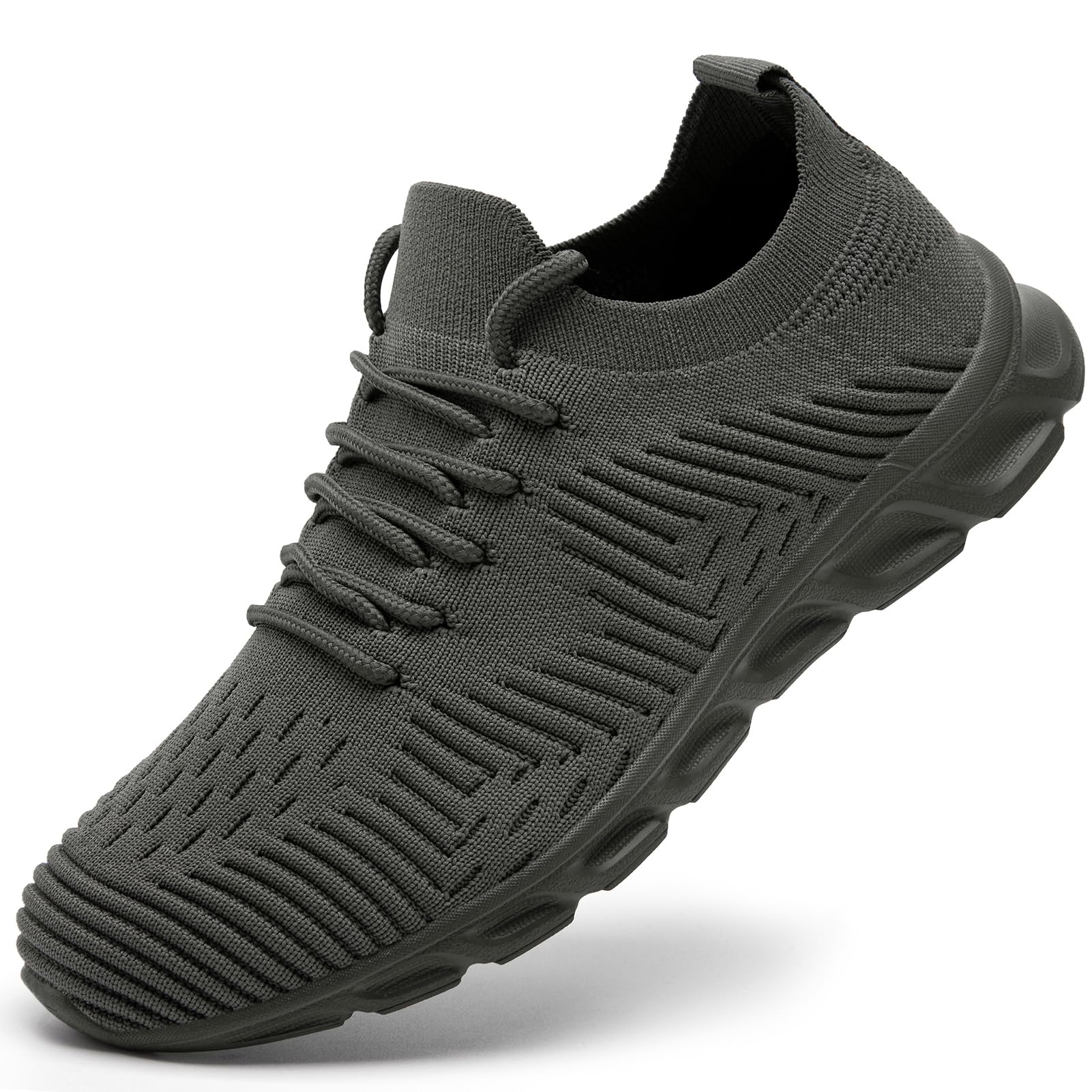VLHGCG Laufschuhe Herren Damen Slip on Sneakers Freizeitschuhe Jogging Gym Fitness Tennisschuhe rutschfest Atmungsaktiv Walking Turnschuhe Leichte Sportschuhe 36-49
