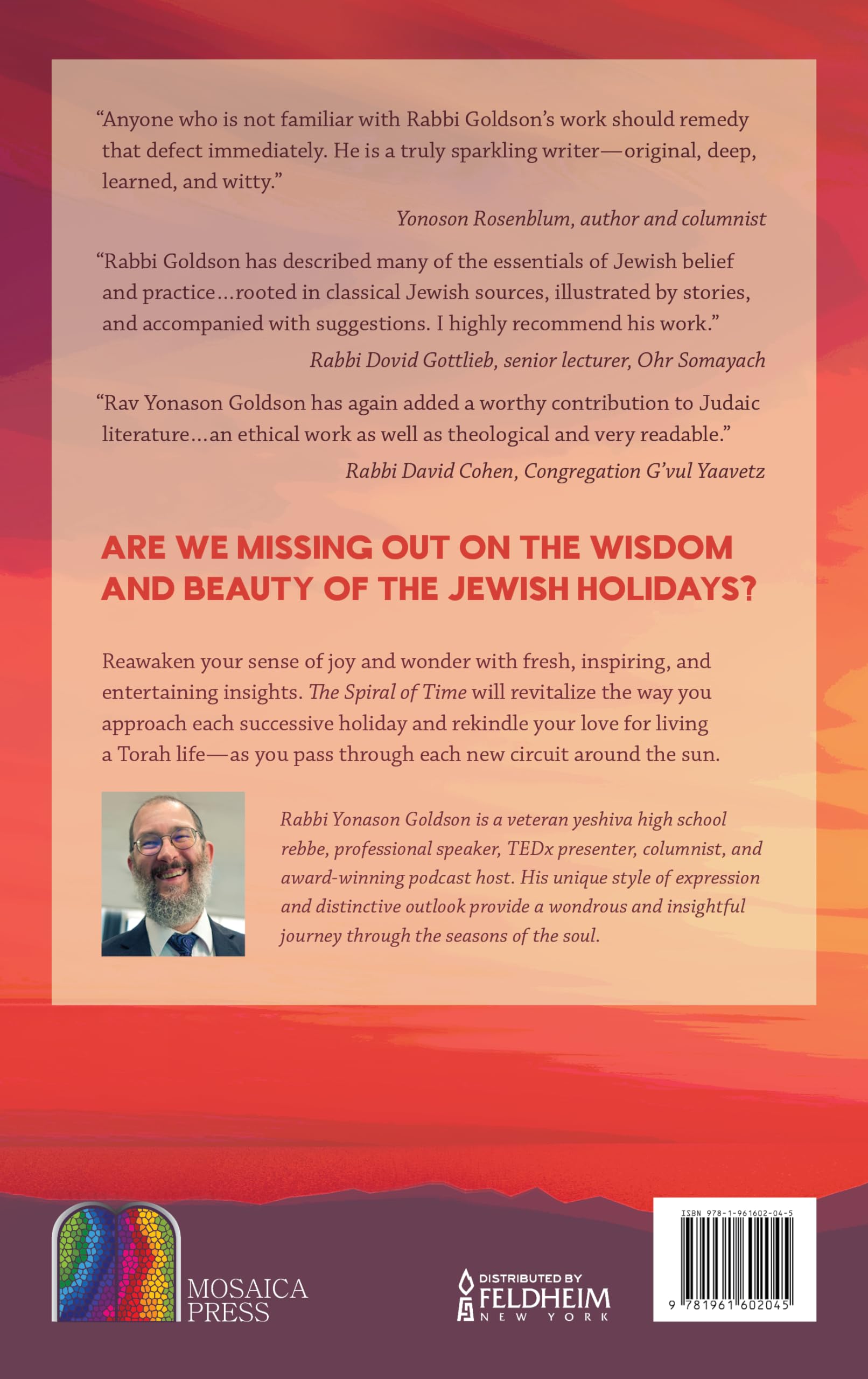 The Spiral of Time: Discover new insights and inspiration in the Jewish calendar
