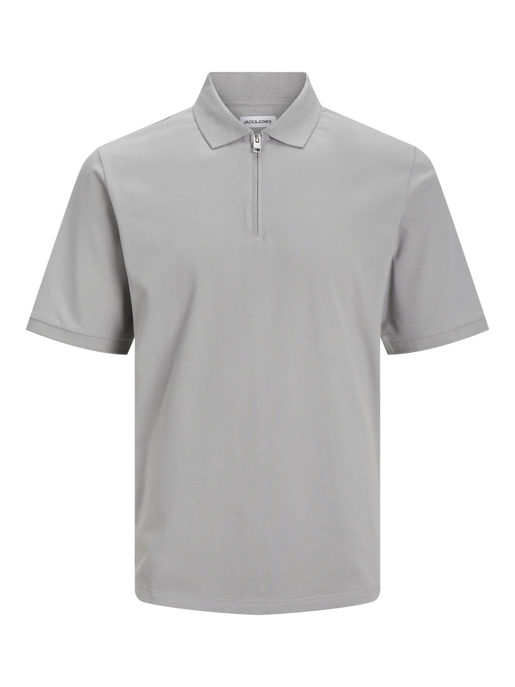 JACK & JONES Jjepaulos Polo Ss Noos Pls - Plus Size, Ultimate Grey,3XL