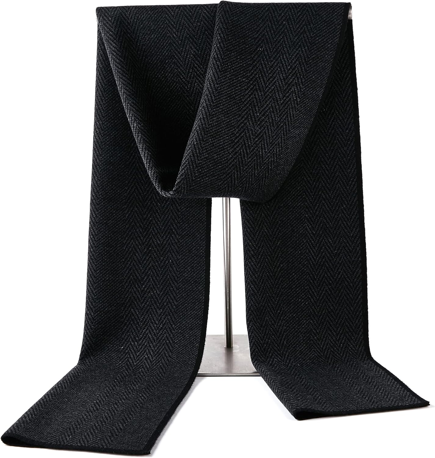 Men Winter Cashmere Scarf Wool Soft Warm Knitted Casual Scarves for Men - Image 4
