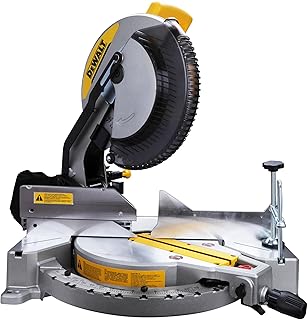 DWS715-IN 12" 15Amp Corded Single-Bevel Compound Miter Saw & 60T TCT Blade-1600W,4000 RPM,Used in Hardwood Flooring, Dimensional Lumber, Baseboard, Window & Door Casing, Moldings,Cabinet Work