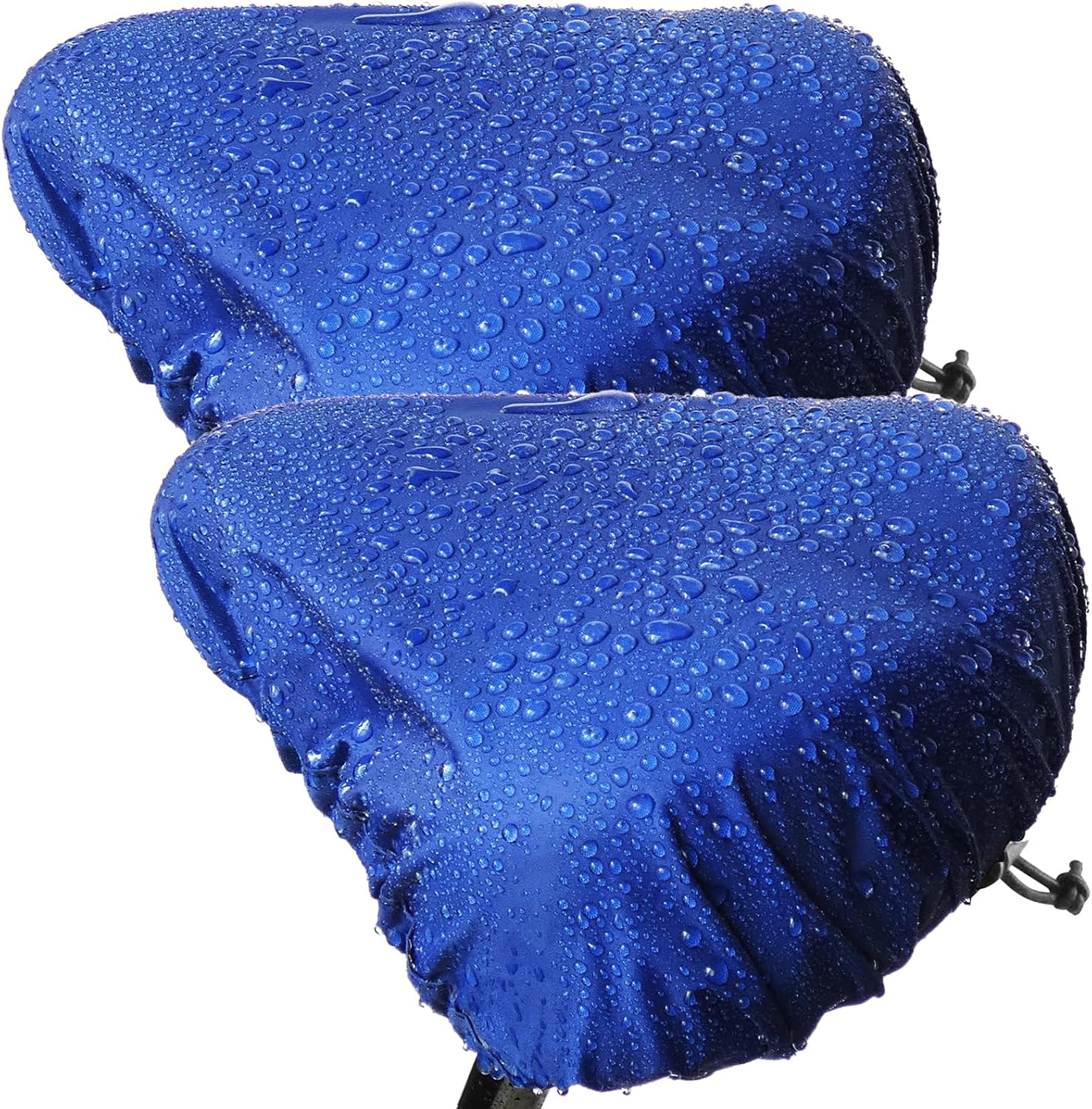 Waterproof Bicycle Seat Covers Dustproof Rainproof UV-Resistant and Windproof Easy to Install and Clean Reusable Suitable for Men’s and Women’s City Bike and Wide Seats(2pcs Blue)