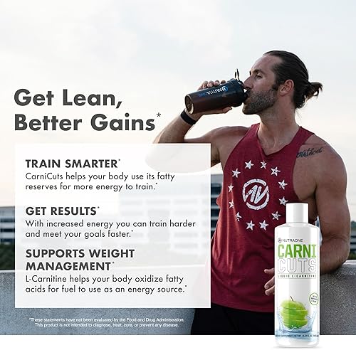 Miniatura 8 de Suplemento líquido Carnicuts L-carnitina de NutraOne sin estimulantes* (Berry Blast - 32 porciones) Berry Carnicuts, Green Apple Carnicuts