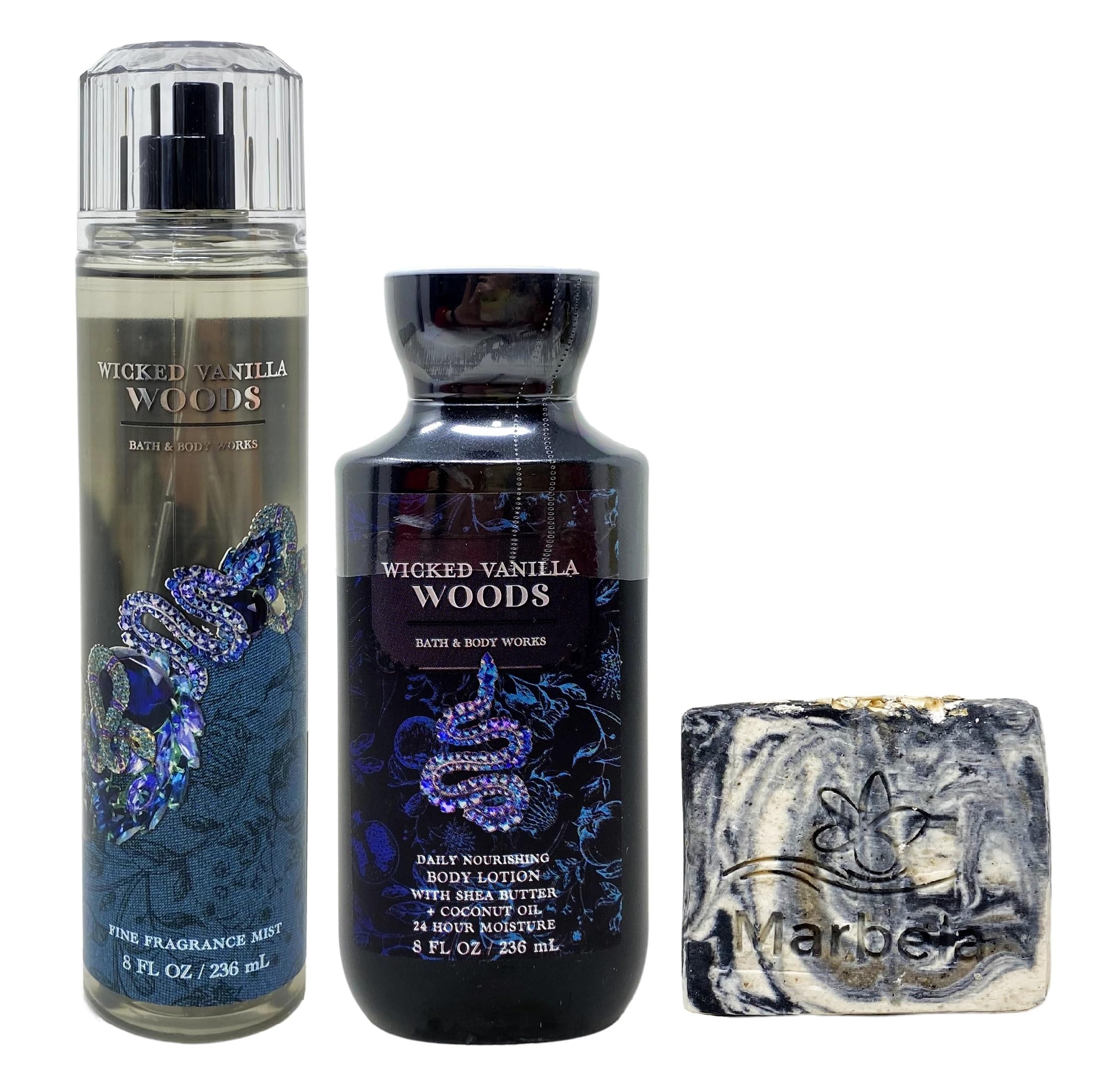 バスアンドボディワークスWicked Vanilla Woodsセット Amazon.com : Bath & Body Works Wicked Vanilla Woods Fine Fragrance