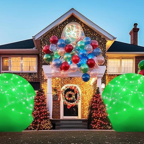 Miniatura 41 de Leitee 2 globos gigantes de 72 pulgadas, redondos, de látex, huevos humanos, gigantes, globos inflables para decoración de cumpleaños, bodas
