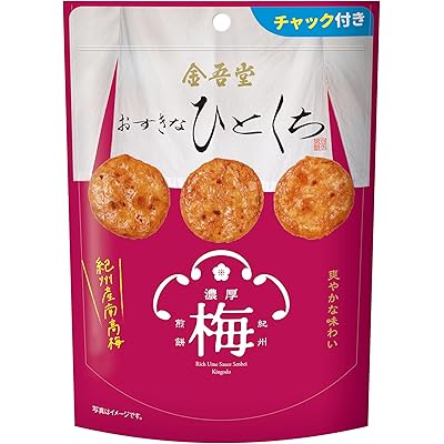 金吾堂製菓 おすきなひとくち 濃厚梅だれ煎餅 紀州産南高梅 78g×12袋