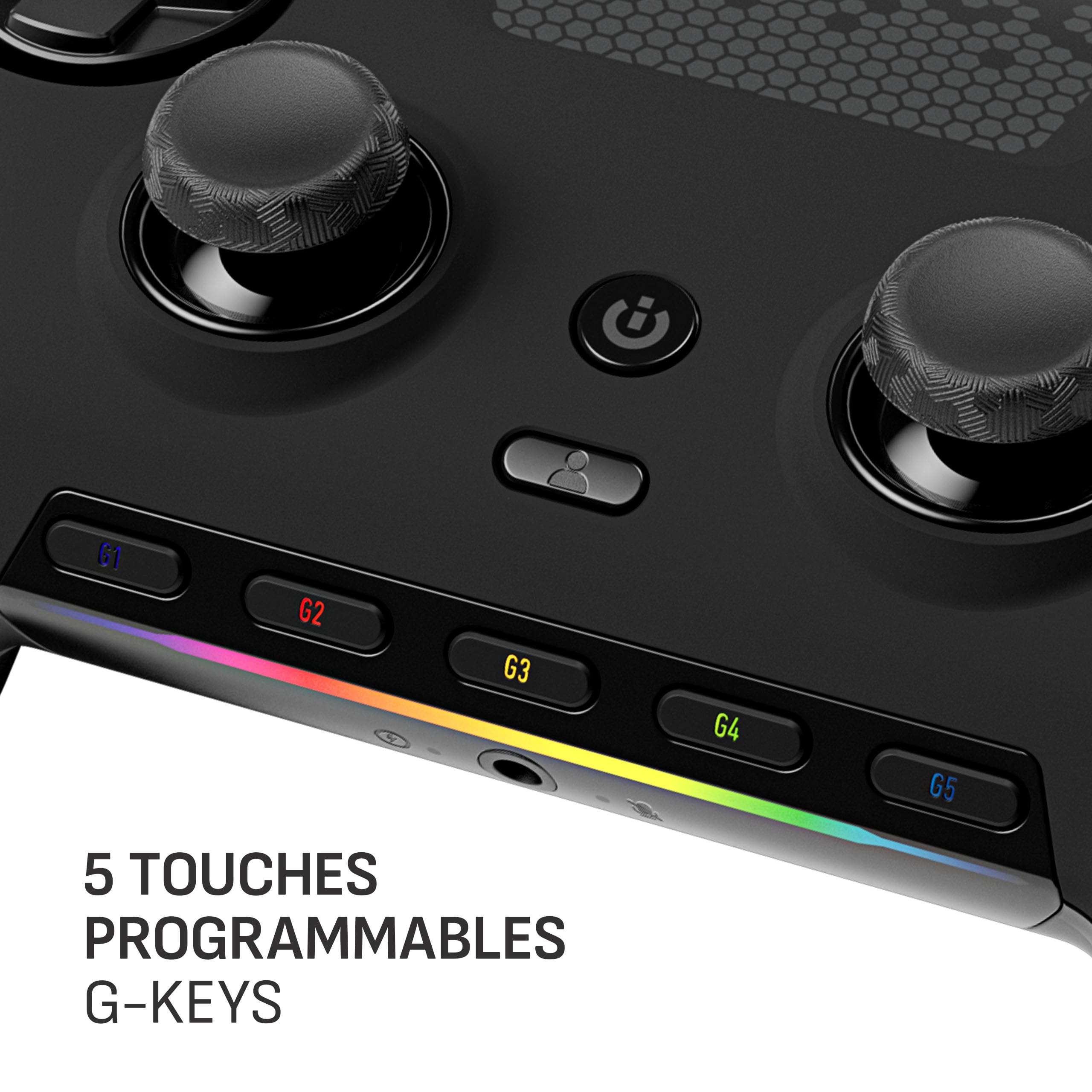 SCUF ENVISION V1 Câblés Contrôleur de Jeu Seulement PC - Cinq Touches G-Keys Amovibles - Pagaies Arrière Amovibles - Compatible iCUE - Noir