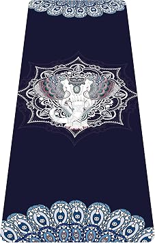 nuveti Printed Travel Yoga Mat 1/16 Inch Thick Non Slip Fitness Workout Mat