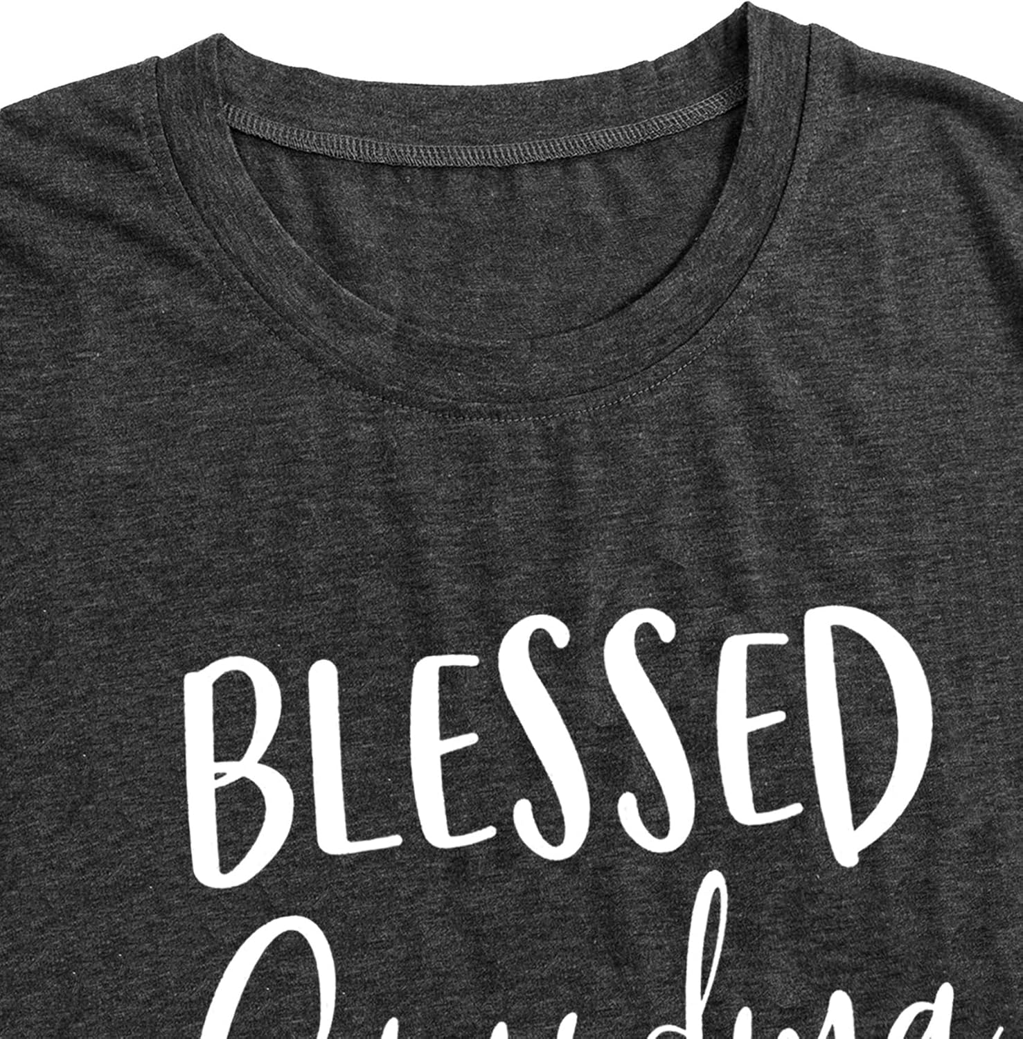 MAIHUN Blessed Grandma Shirt for Women Grandmother Heart Graphic Tees Grandma Gift T-Shirt Tops Green - Image 5