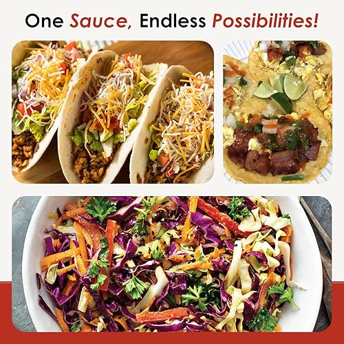 Miniatura 6 de Dave's Gourmet Scorpion Pepper - Salsa picante sin extractos, sabor increíblemente picante, salsa picante para hamburguesas, guisos, tacos, pizza y