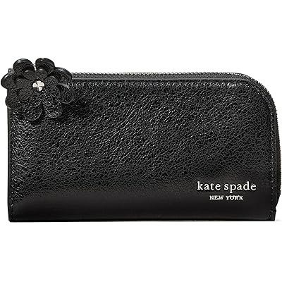 Кошелек Kate Spade New York Devin Glazed Leather Small Slim Bifold Wallet With Novel Zip Pull