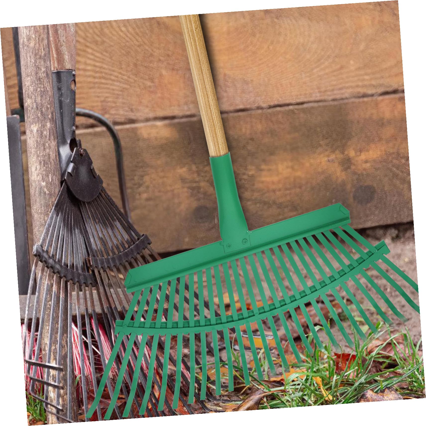 LIFKOME Leichter Stahl handrechen Robuster Gartenrechen Ersatzkopf für Rasen Laub Entfernen Vielseitiger Gartenbodenrechen Praktisch und Langlebig für Gartenarbeit