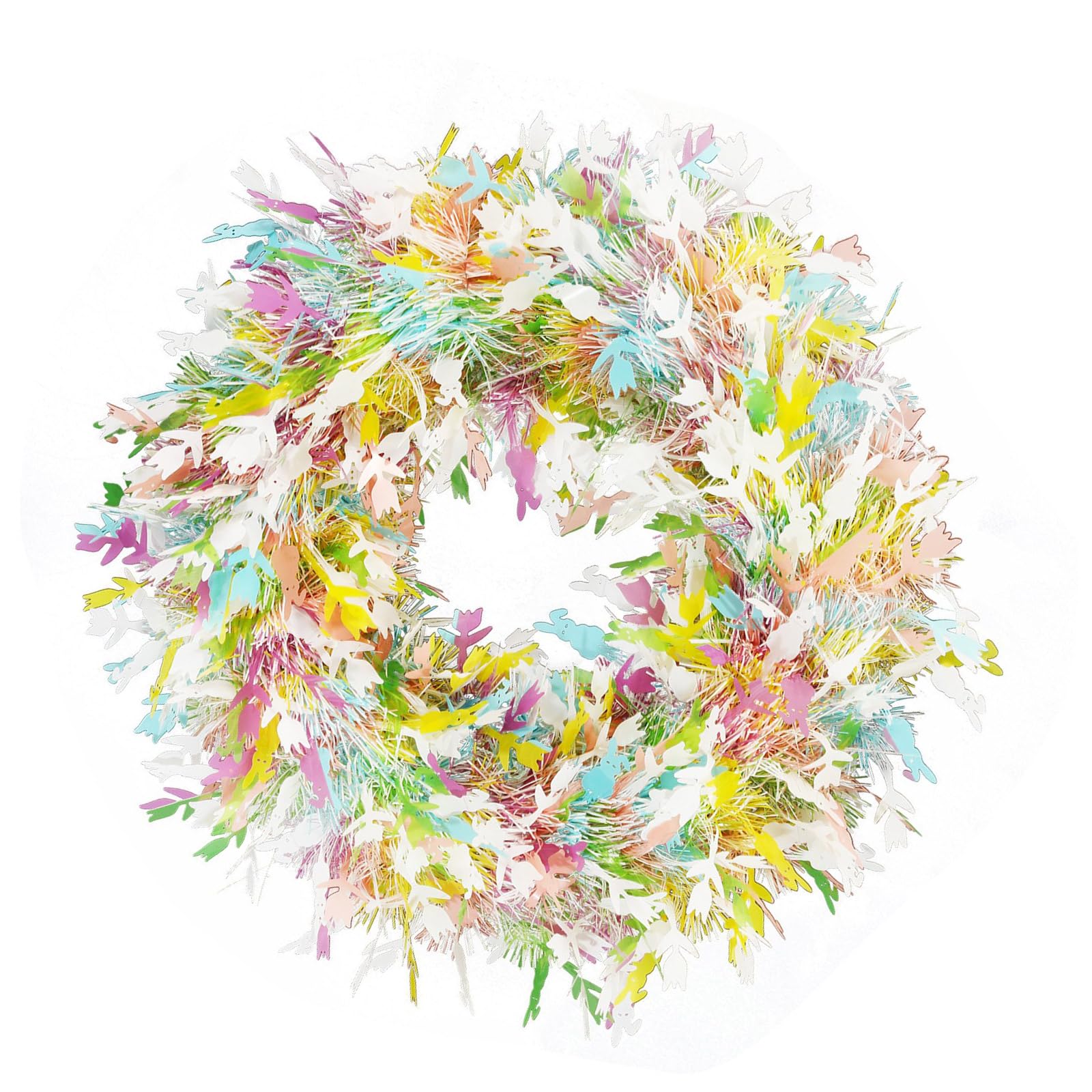 Buxuaaaa Artificial Wreath Wall Wreath Hanging Spring for Party Table Centerpieces Inside and Outside Decoration Indoor Outdoor